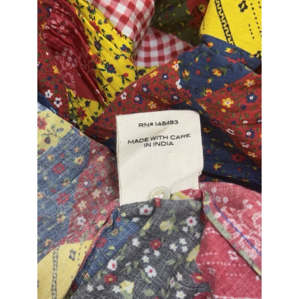 Doen Nicolette Dress | Countryside Patchwork Print | Sz. XXS - Picture 13 of 15